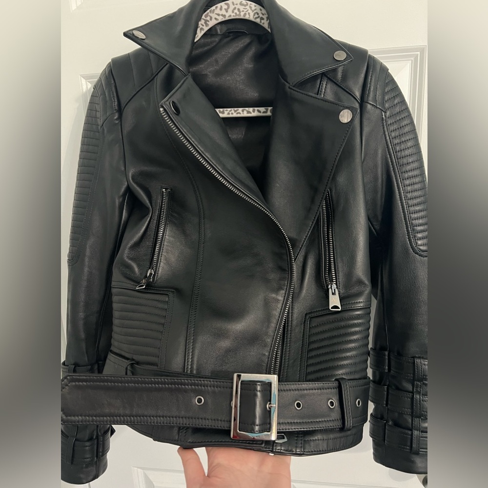 100% real lamb leather bicker jacket - Picture 5 of 10